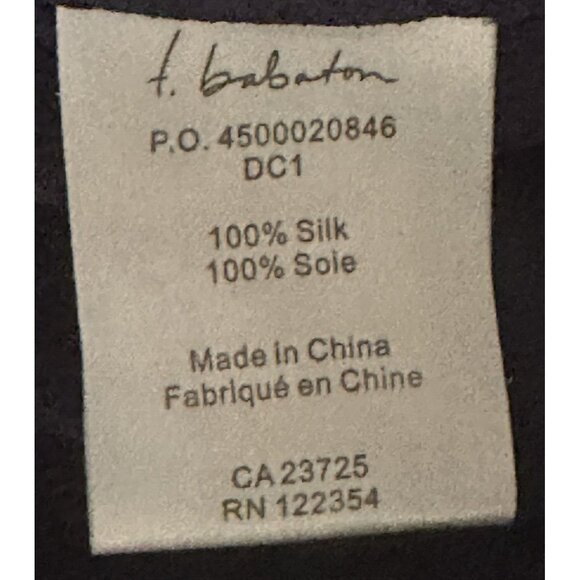 Aritzia Babaton Womens Blouse Silk Semi Sheer Button Up Shirt Purple Size XS - Picture 7 of 12